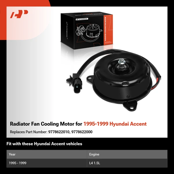 Radiator Fan Cooling Motor for 1995-1999 Hyundai Accent