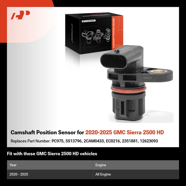 Camshaft Position Sensor for 2020-2025 GMC Sierra 2500 HD