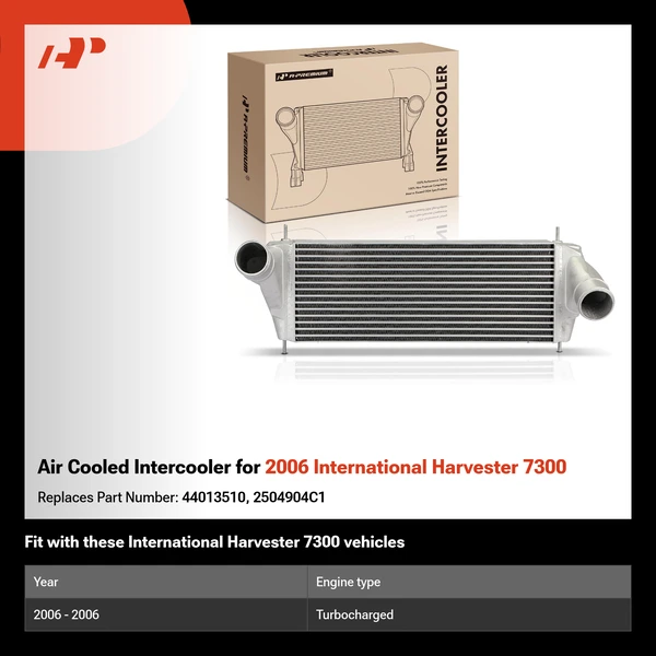 Air Cooled Intercooler for 2006 International Harvester 7300