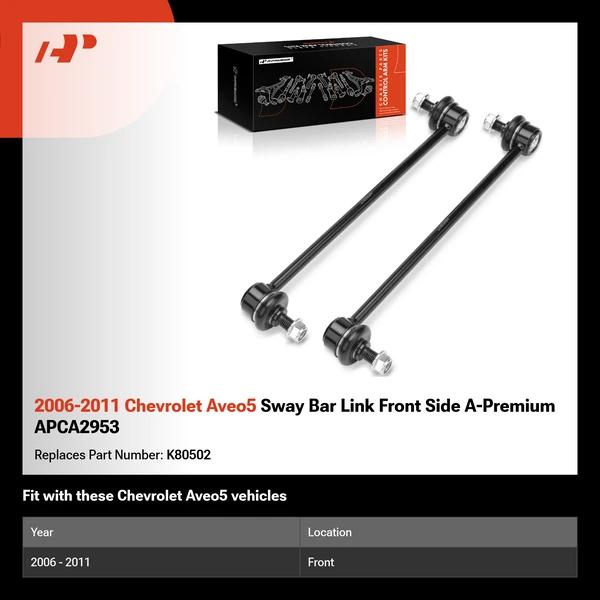 2006-2011 Chevrolet Aveo5 Sway Bar Link Front Side A-Premium APCA2953