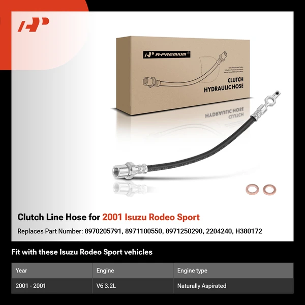 Clutch Line Hose for 2001 Isuzu Rodeo Sport
