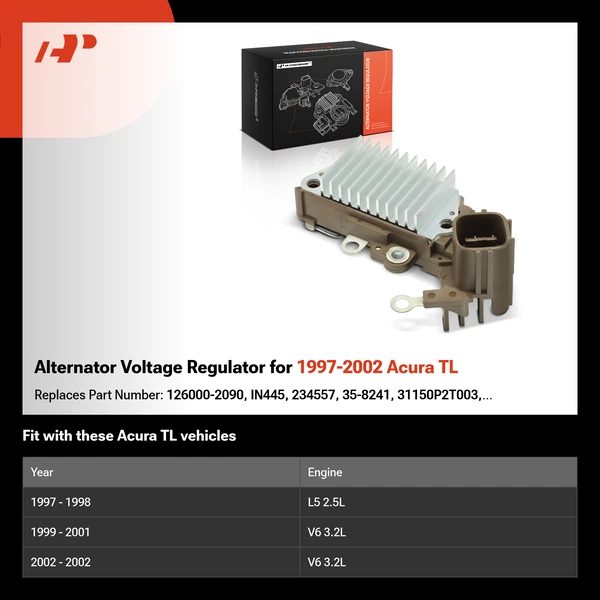 Alternator Voltage Regulator for 1997-2002 Acura TL