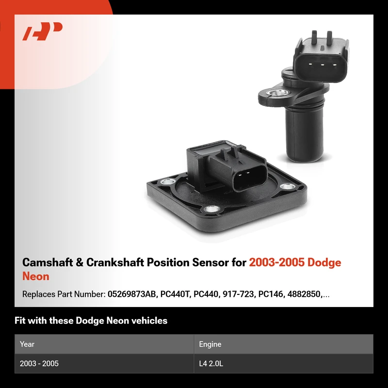 Camshaft & Crankshaft Position Sensor for 2003-2005 Dodge Neon