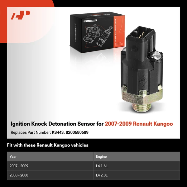 Ignition Knock Detonation Sensor for 2007-2009 Renault Kangoo