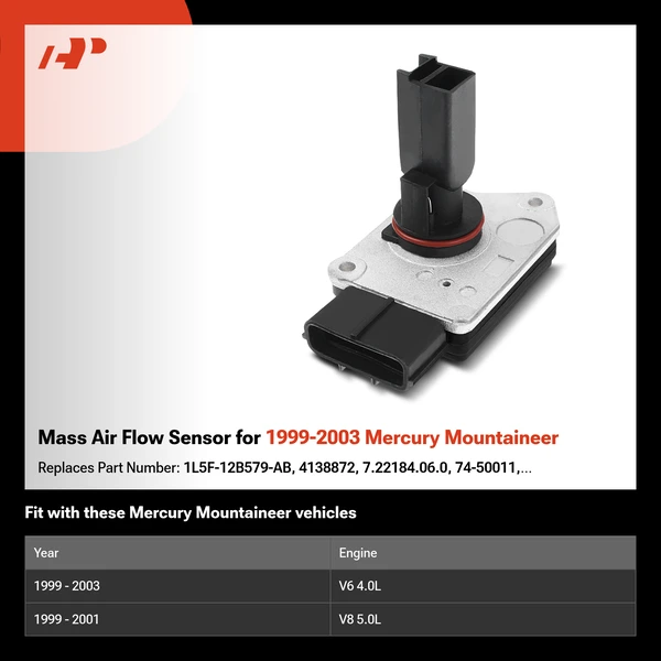 Mass Air Flow Sensor for 1999-2003 Mercury Mountaineer