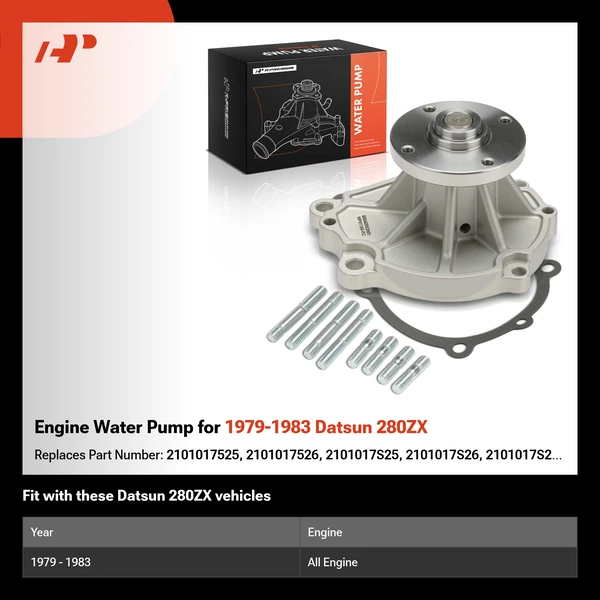 Engine Water Pump for 1979-1983 Datsun 280ZX