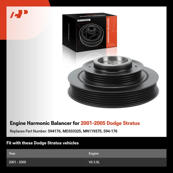 Engine Harmonic Balancer for 2001-2005 Dodge Stratus
