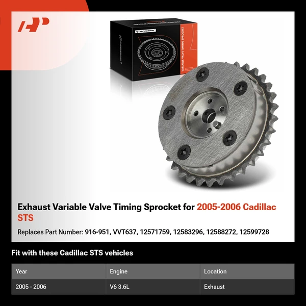 Exhaust Variable Valve Timing Sprocket for 2005-2006 Cadillac STS
