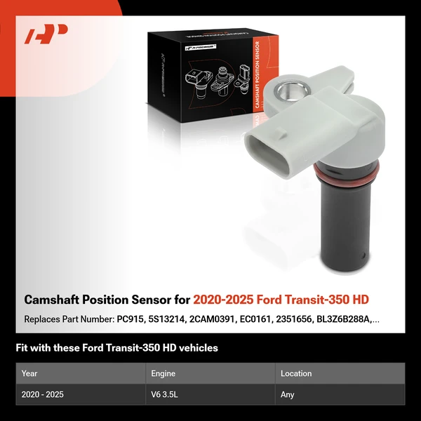 Camshaft Position Sensor for 2020-2025 Ford Transit-350 HD