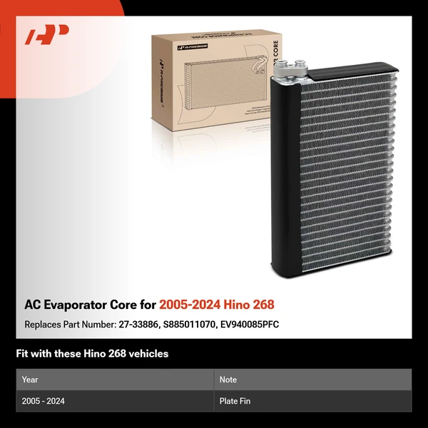 AC Evaporator Core for 2005-2024 Hino 268