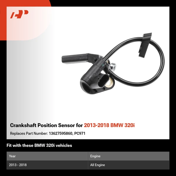 Crankshaft Position Sensor for 2013-2018 BMW 320i