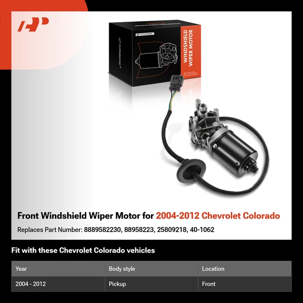 Front Windshield Wiper Motor for 2004-2012 Chevrolet Colorado