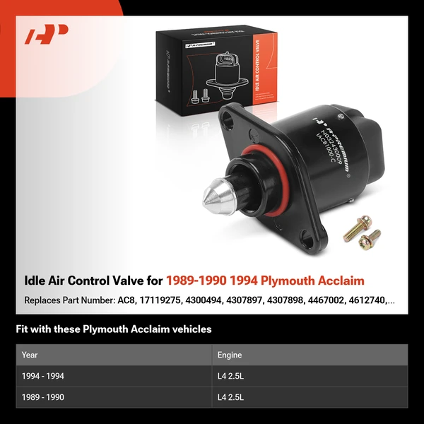 Idle Air Control Valve for 1989-1990 1994 Plymouth Acclaim
