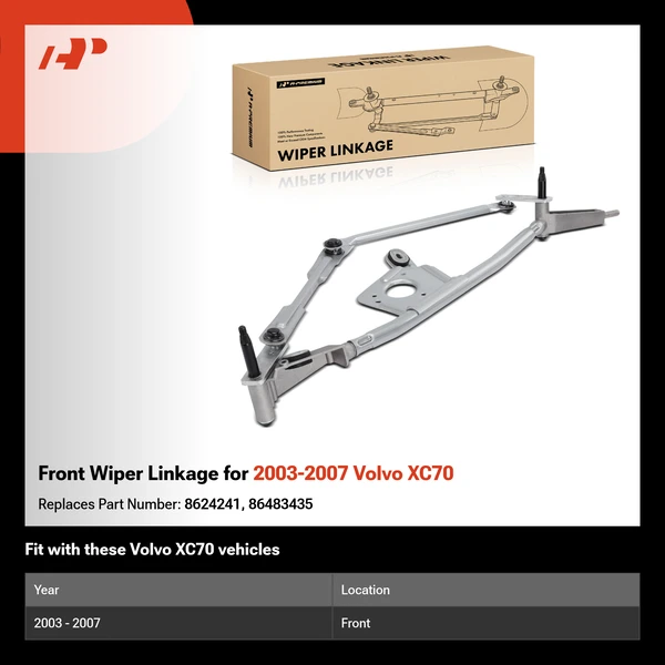 Front Wiper Linkage for 2003-2007 Volvo XC70