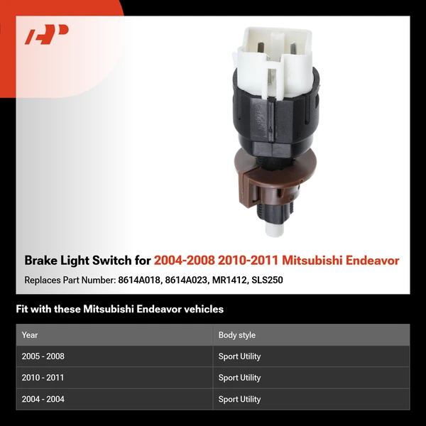 Brake Light Switch for 2004-2008 2010-2011 Mitsubishi Endeavor