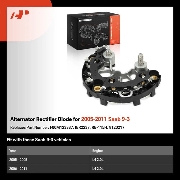 Alternator Rectifier Diode for 2005-2011 Saab 9-3