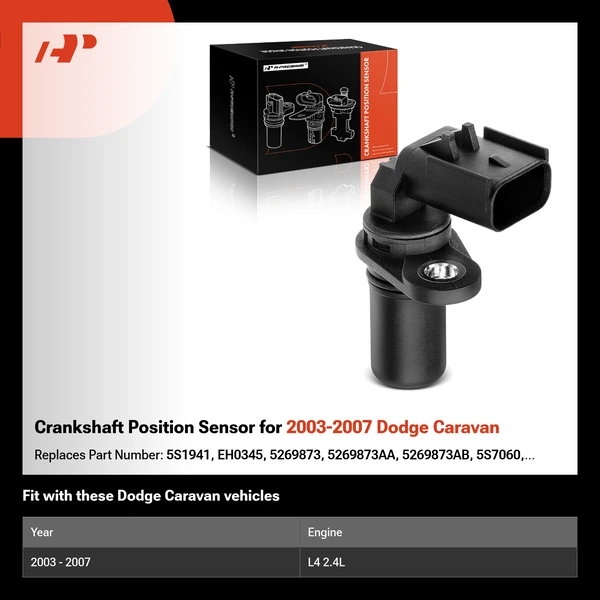 Crankshaft Position Sensor for 2003-2007 Dodge Caravan