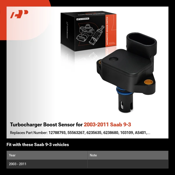 Turbocharger Boost Sensor for 2003-2011 Saab 9-3
