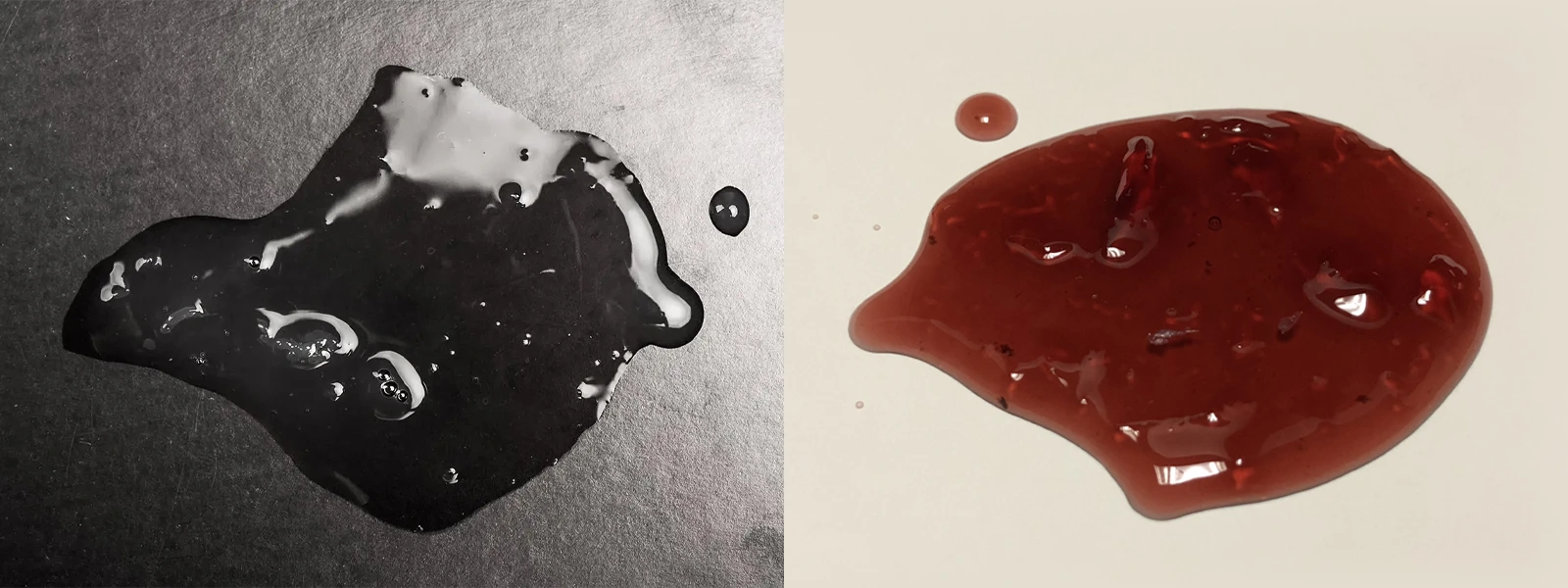 dark or brunt transmission fliud vs. healthy transmission fluid