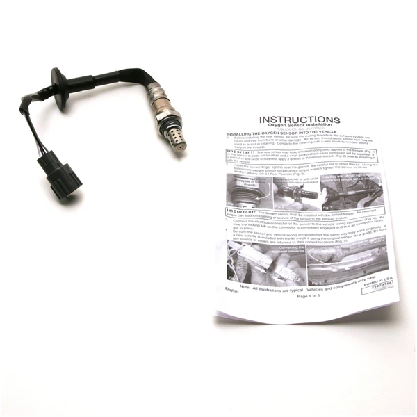 Oxygen Sensor - Rear Side - Delphi ES20323