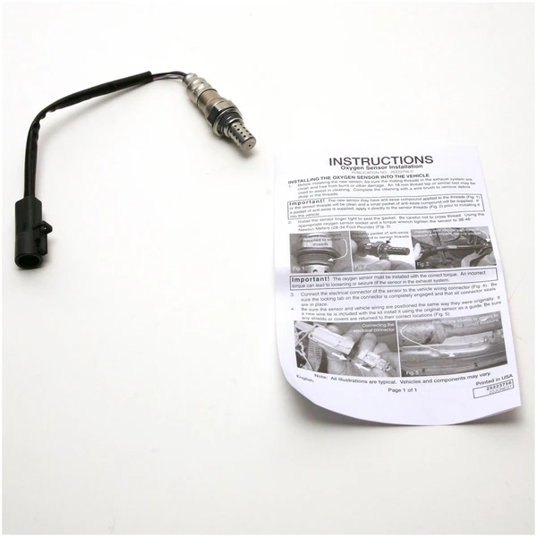 Oxygen Sensor - Front Right Passenger Side - Delphi ES20328