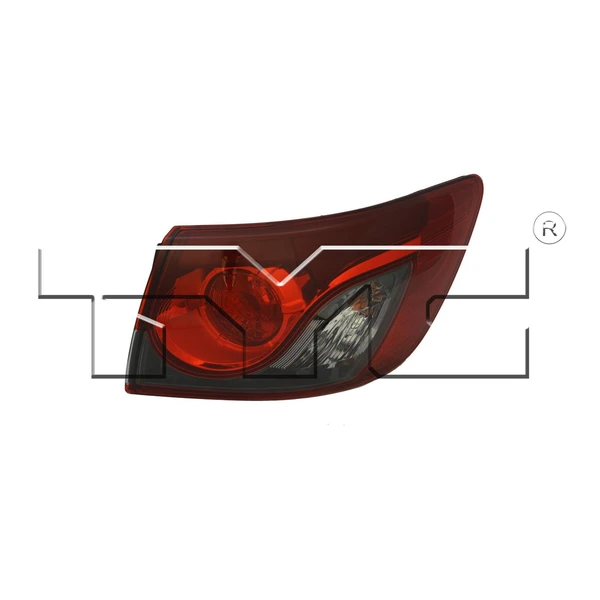TYC 11-6575-00-9 Taillight Assembly, Right Outer