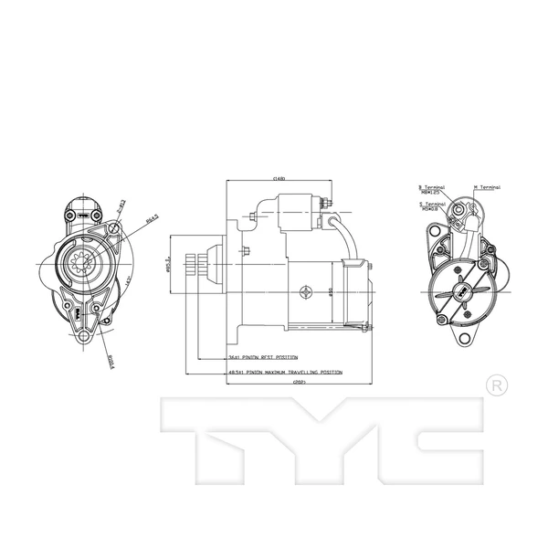 Starter Motor - TYC 1-17801