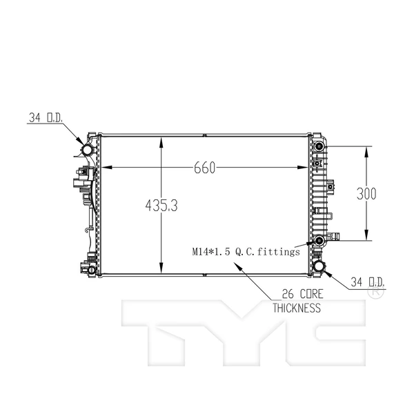 Radiator - Primary - TYC 13574