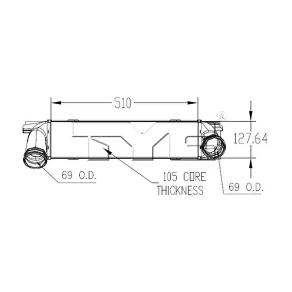Intercooler - TYC 18008