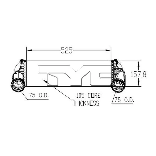 Intercooler - TYC 18021