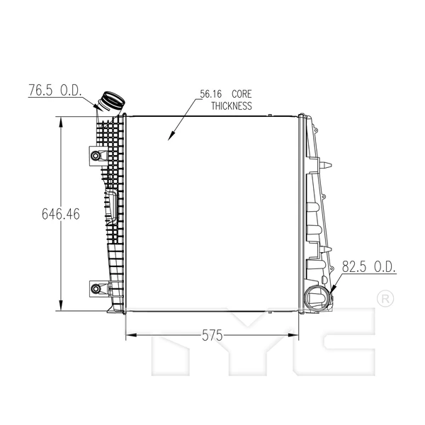 Intercooler - TYC 18093
