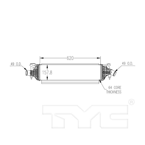 Intercooler - TYC 18096