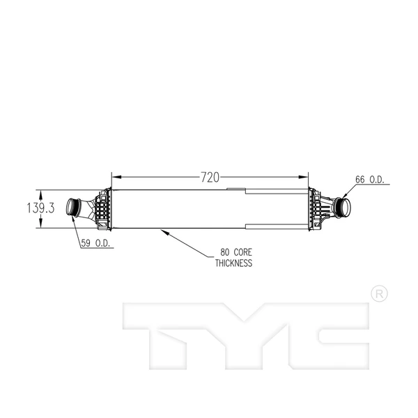 Intercooler - TYC 18099