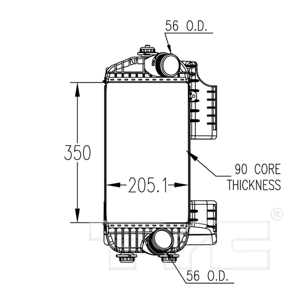 Intercooler - TYC 18100