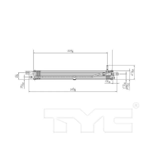 Automatic Transmission Oil Cooler - Auxiliary - TYC 19077