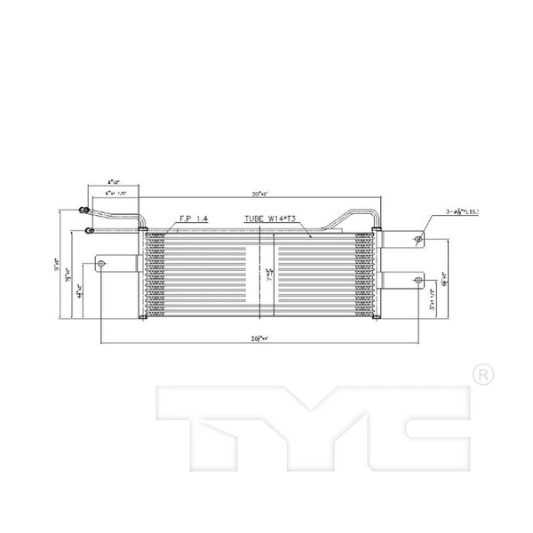 Automatic Transmission Oil Cooler - TYC 19085