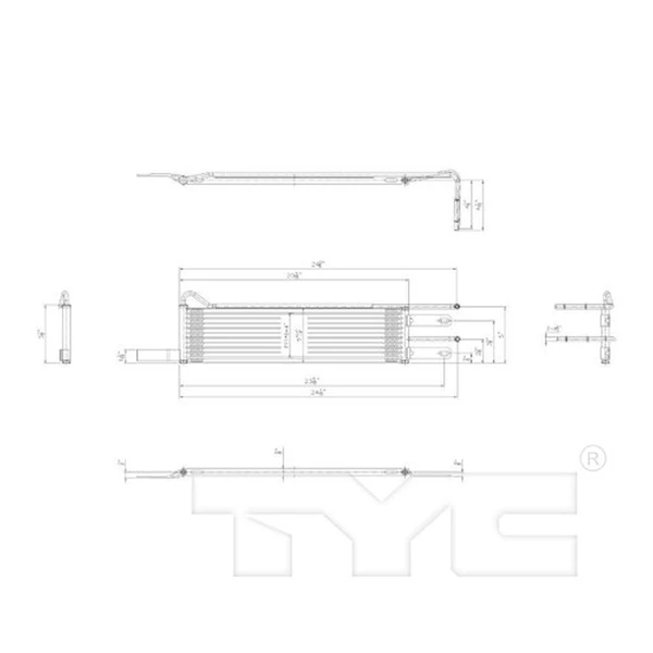 Automatic Transmission Oil Cooler - Auxiliary - TYC 19129