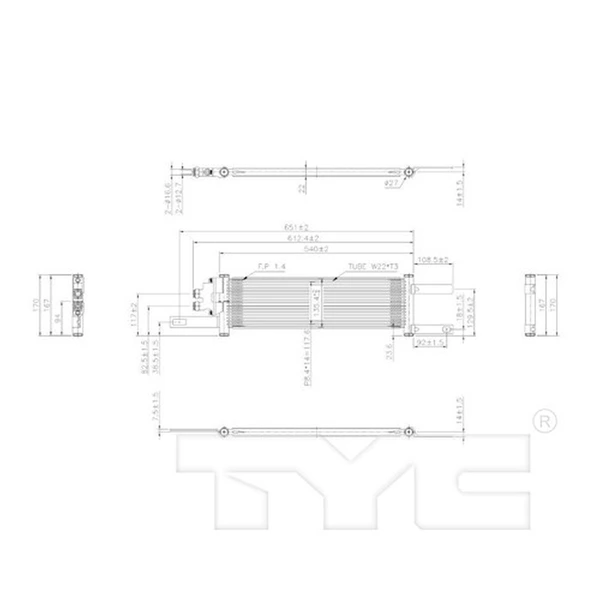 Automatic Transmission Oil Cooler - TYC 19139