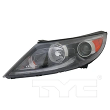 TYC 20-9910-00-9 Headlight, Left Driver Side