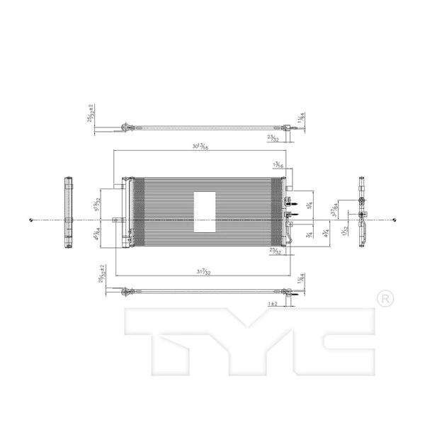 A/C Condenser - TYC 30049