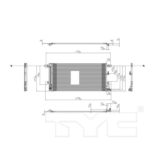 A/C Condenser - TYC 30057