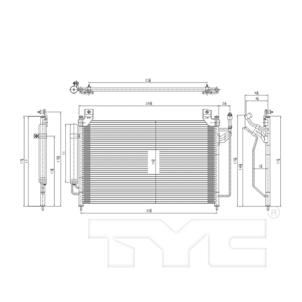 A/C Condenser - TYC 3589