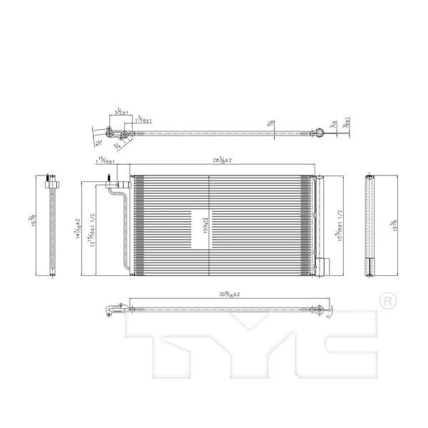 A/C Condenser - TYC 3981