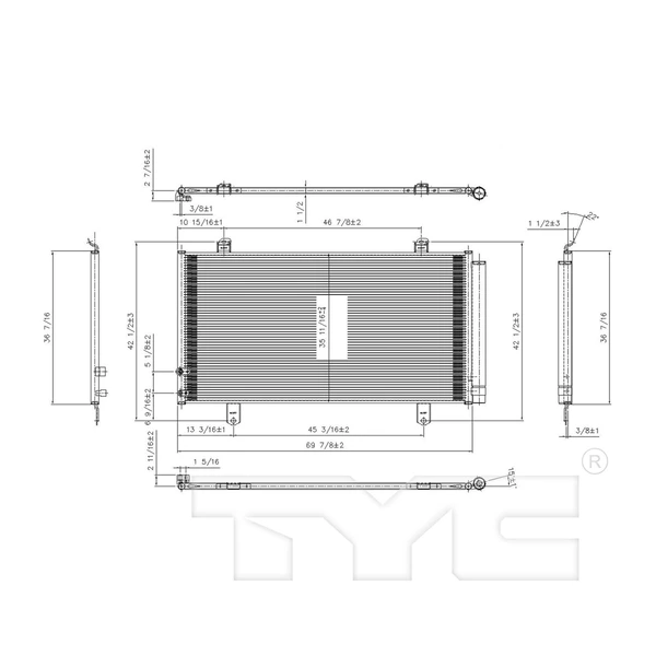 A/C Condenser - TYC 3995