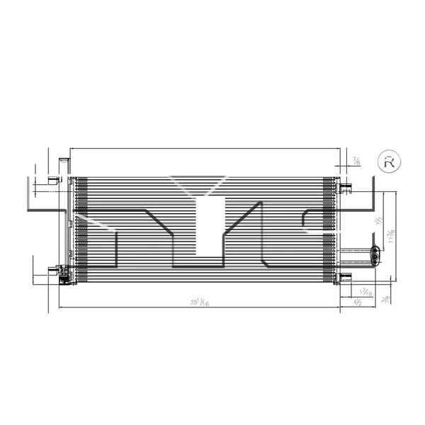 A/C Condenser - Front Side - TYC 4282