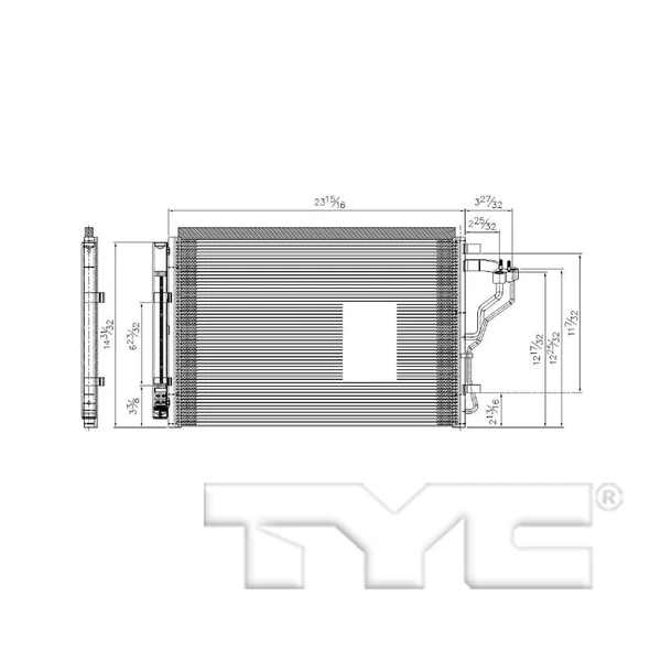 A/C Condenser - TYC 4959