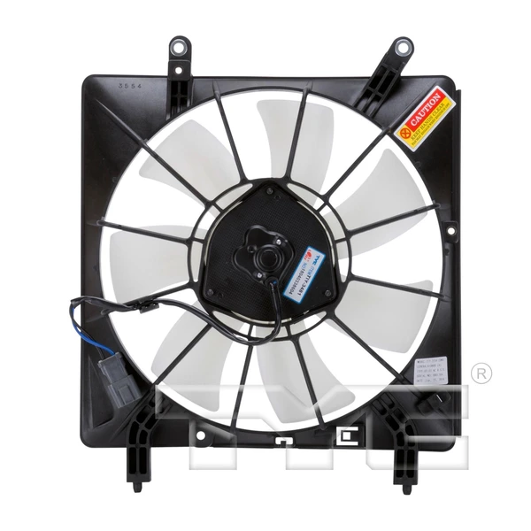 A/C Condenser Fan Assembly - Right Passenger Side - TYC 610600