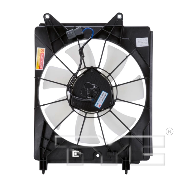 A/C Condenser Fan Assembly - Right Passenger Side - TYC 611200
