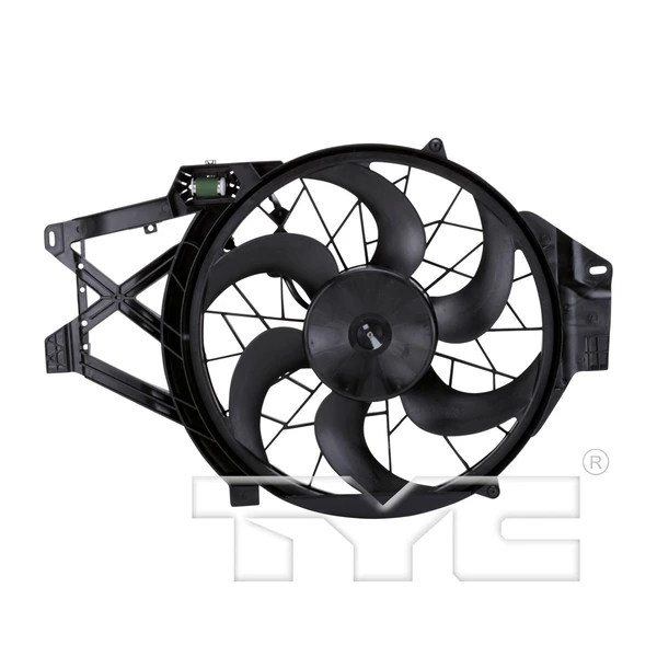 Dual Radiator and Condenser Fan Assembly - TYC 620650