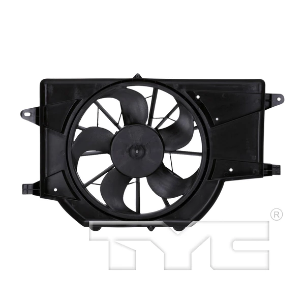 Dual Radiator and Condenser Fan Assembly - TYC 620850